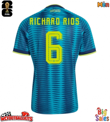 Colombia Richard Rios #6 Replica Away Stadium Shirt World Cup 2026 Short Sleeve